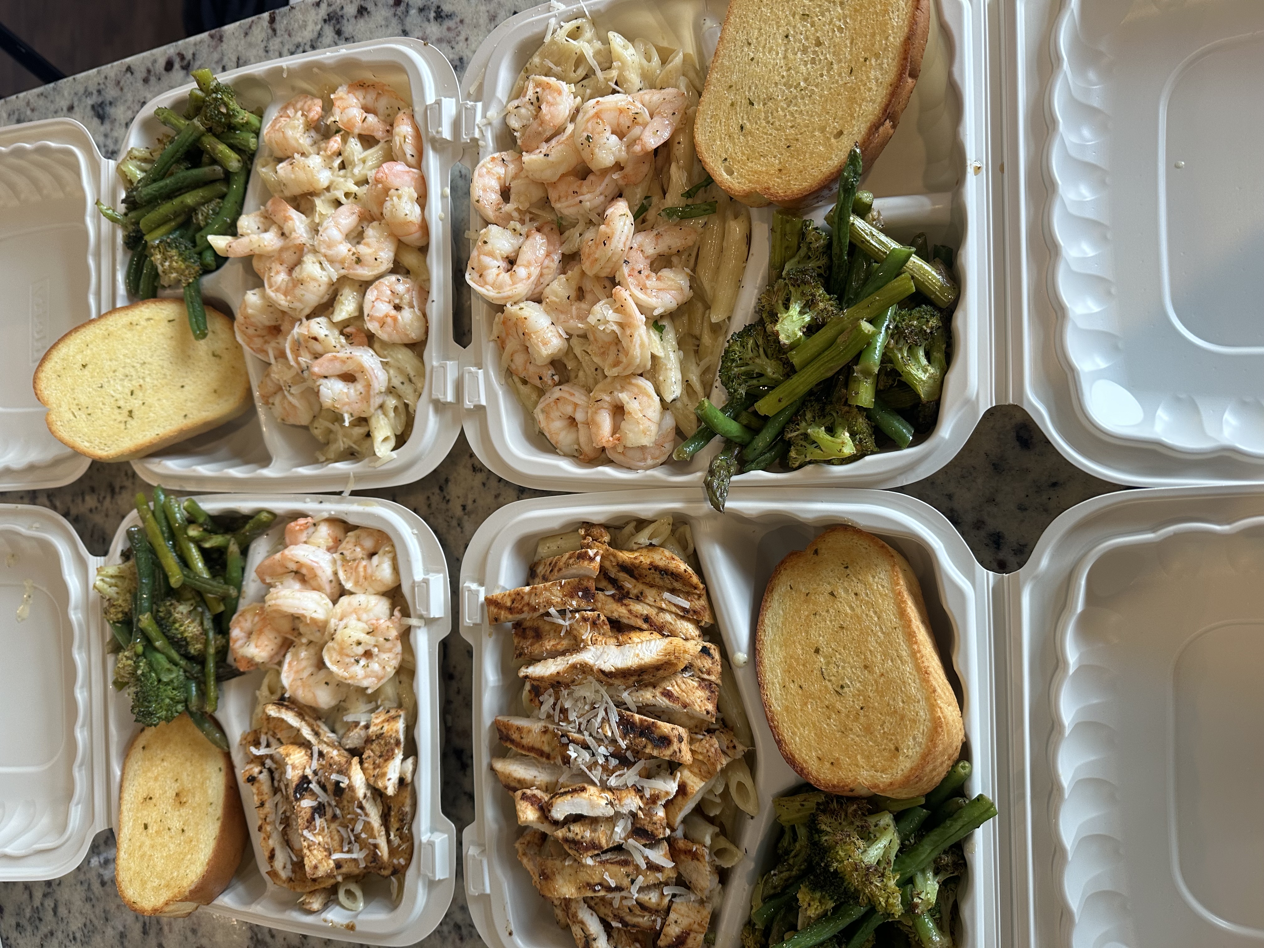 Chicken or Shrimp Alfredo